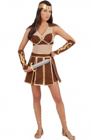 Costume donna amazzone o gladiatrice romana