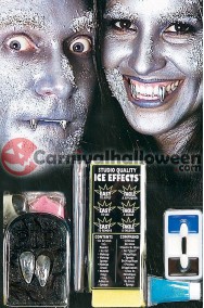 Set makeup trucco vampiro argento dei ghiacci