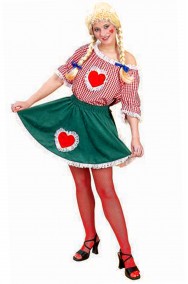 Costume da tirolese bavarese Heidi donna