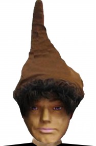 Cappello nano o gnomo o elfo marrone