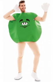 costume adulto unisex pastiglia di cioccolato verde