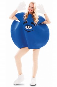 costume adulto unisex pastiglia di cioccolato blu
