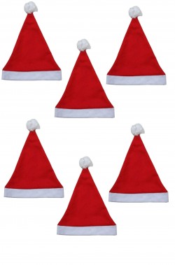 Paccheto offerta sei cappelli da Babbo Natale Economici