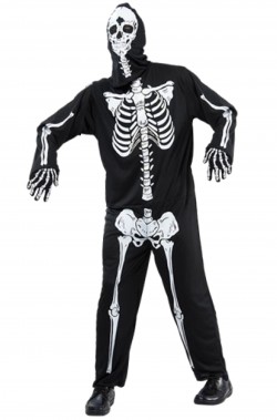 Costume adulto da scheletro
