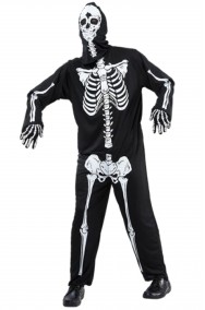Costume adulto da scheletro