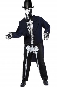 Costume adulto da scheletro Baron Samedi