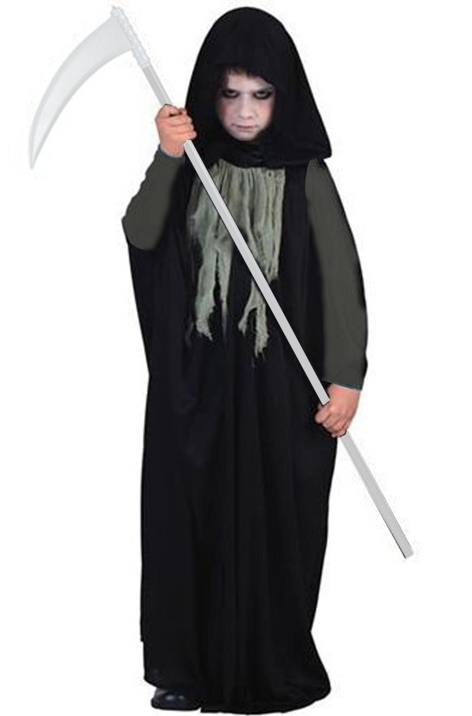 Costume di Halloween da bambino economico da morte grim reaper nero