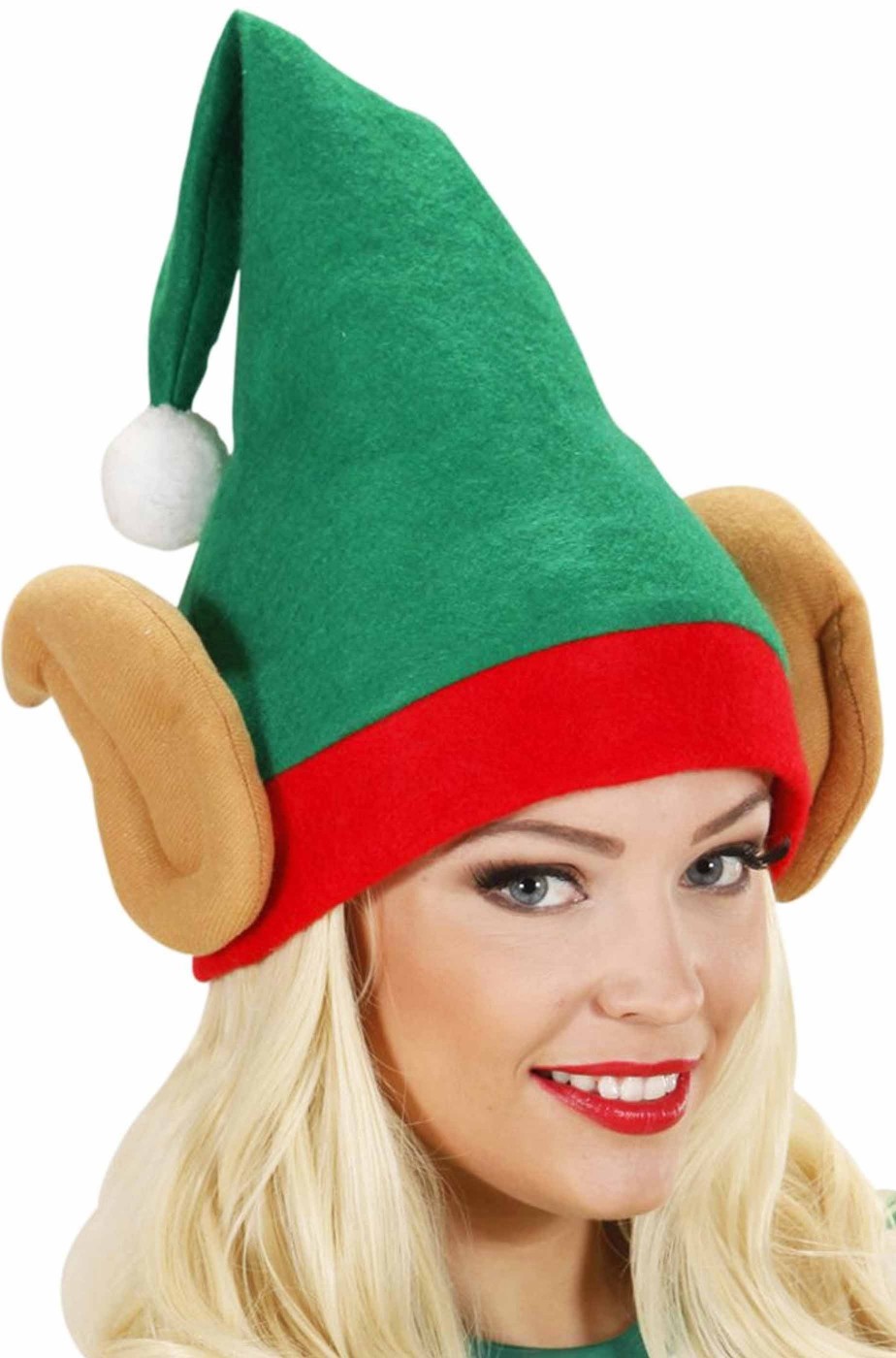 Cappello Elfo di babbo natale con orecchie