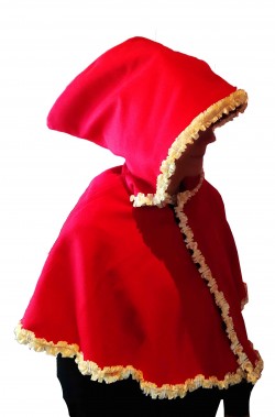 Mantella o Mantellina da cappuccetto rosso o babba natale