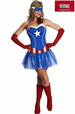 Costume Capitan America Donna Marvel