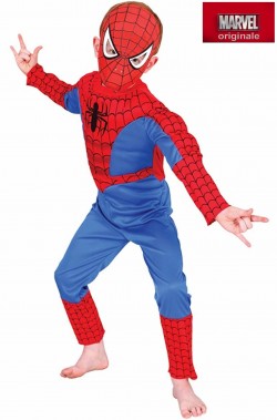 Costume di carnevale spiderman l'uomo ragno bambino originale Marvel