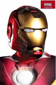 Costume Iron Man Adulto Mark VII con muscoli Taglia XXL