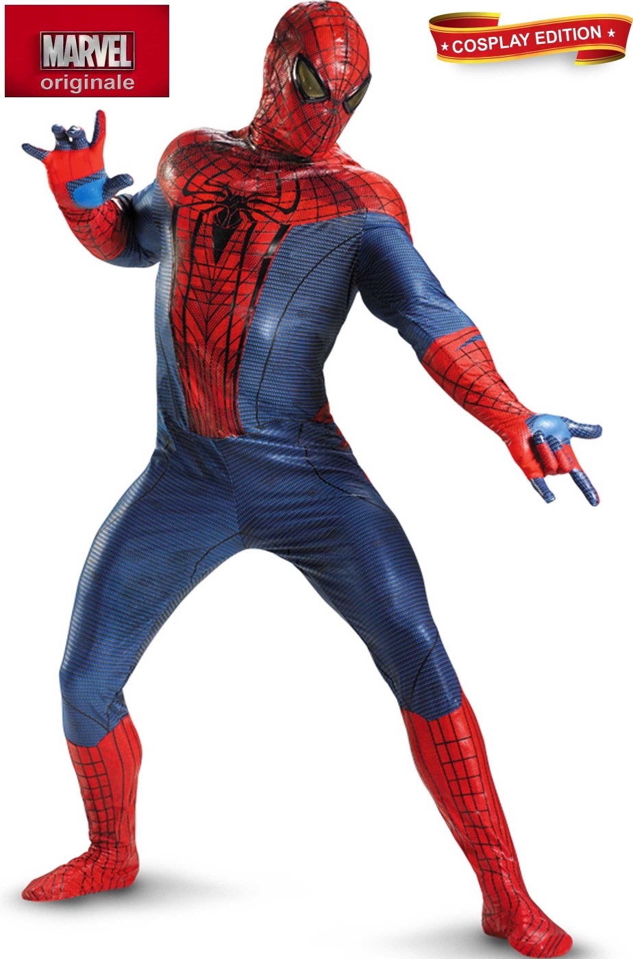 Costume Spiderman replica come quello del film. In Spandex adulto