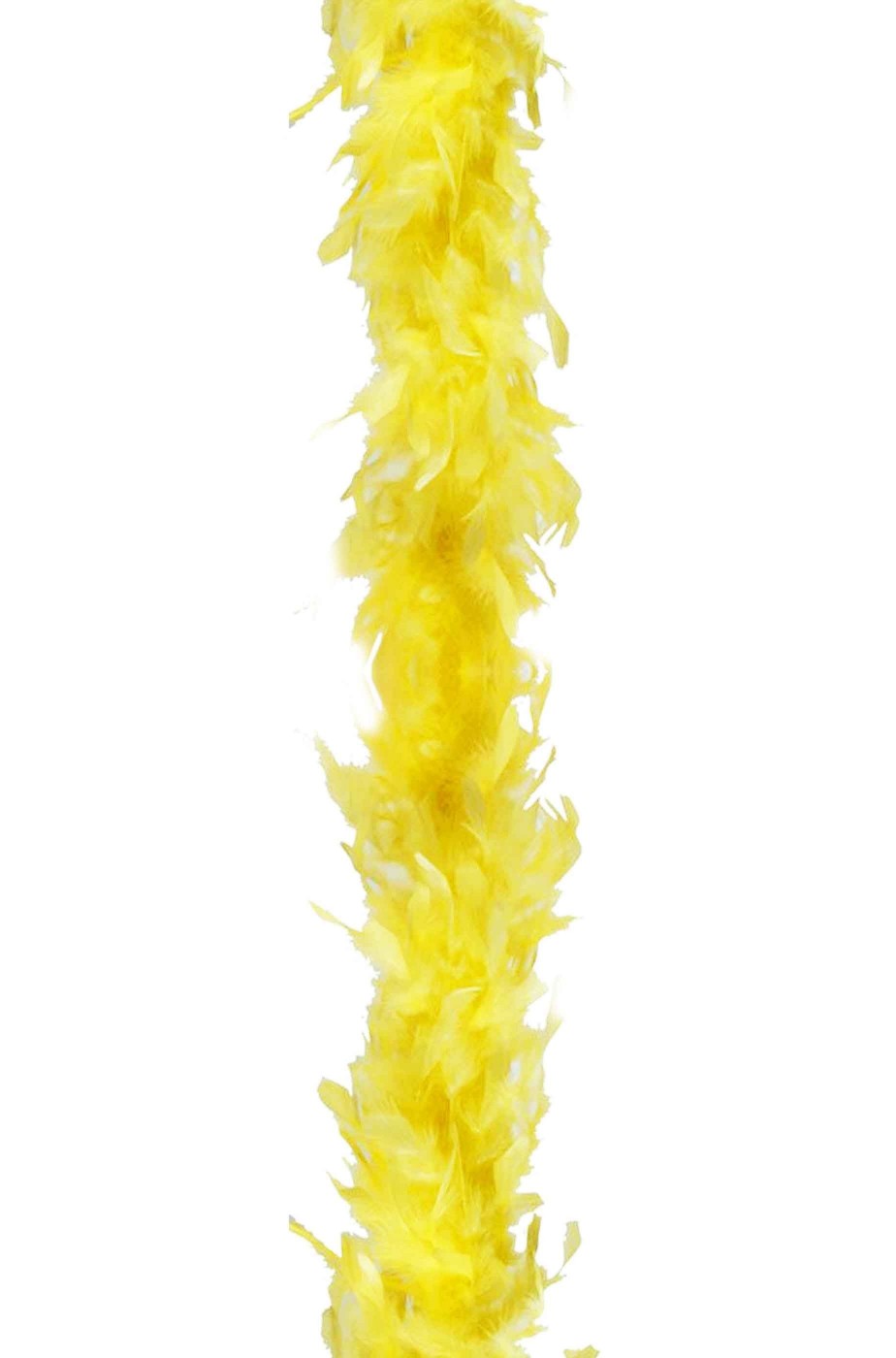Boa di piume giallo gr 45 circa 190 cm
