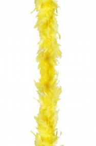 Boa di piume giallo gr 45 circa 190 cm
