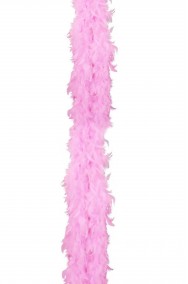 Boa di piume rosa gr 50  circa 190 cm 