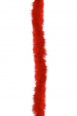 Boa di marabou rosso gr 45 cm 190 