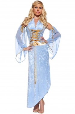 Costume dama medievale adulta, elfa giulietta