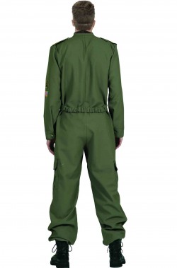 Costume uomo divisa da pilota da caccia o da elicottero