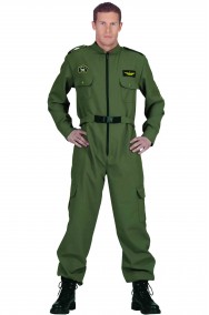 Costume uomo divisa da pilota da caccia o da elicottero