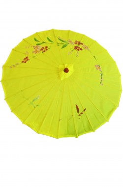 Ombrello parasole cinese o giapponese geisha circa 82 cm giallo