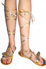 Sandali da Romana o Egiziana Cleopatra color oro