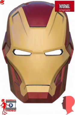 Maschera adulto in pvc Iron Man 3 Mark 42