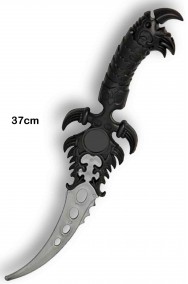 Coltello pugnale pirata giocattolo in plastica 37cm