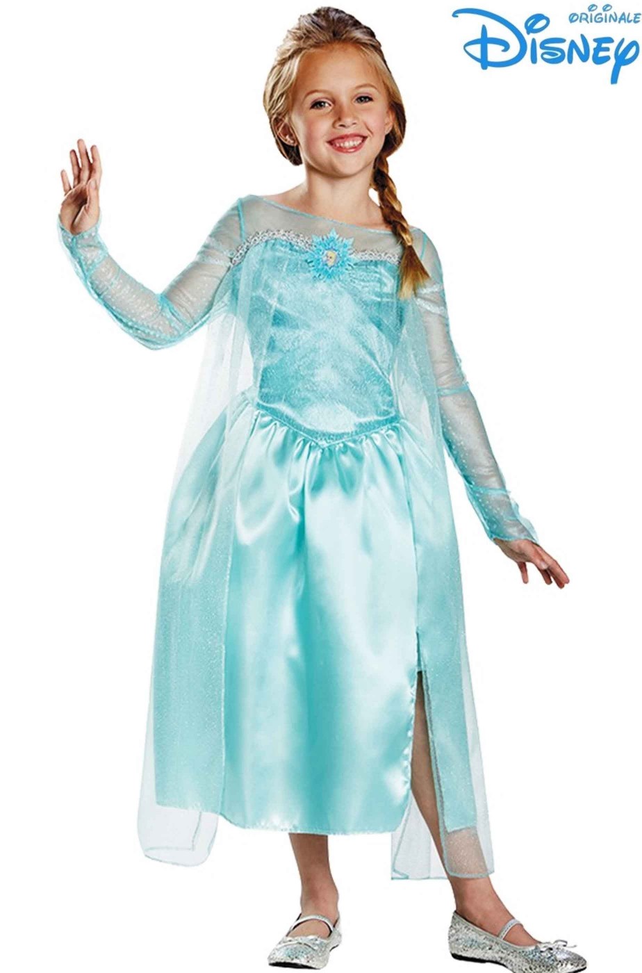 Costume Bambina Frozen Elsa Regina delle Nevi De Luxe