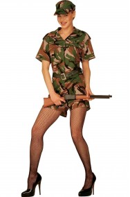 Costume soldatessa militare