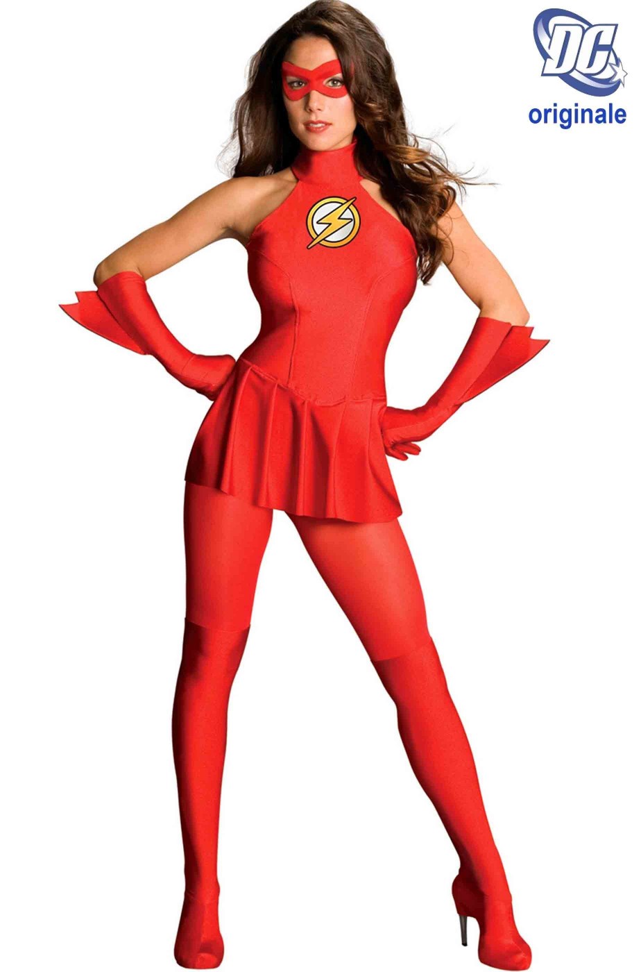 Vestito di Carnevale o Cosplay donna The Flash supereroina DC Comics
