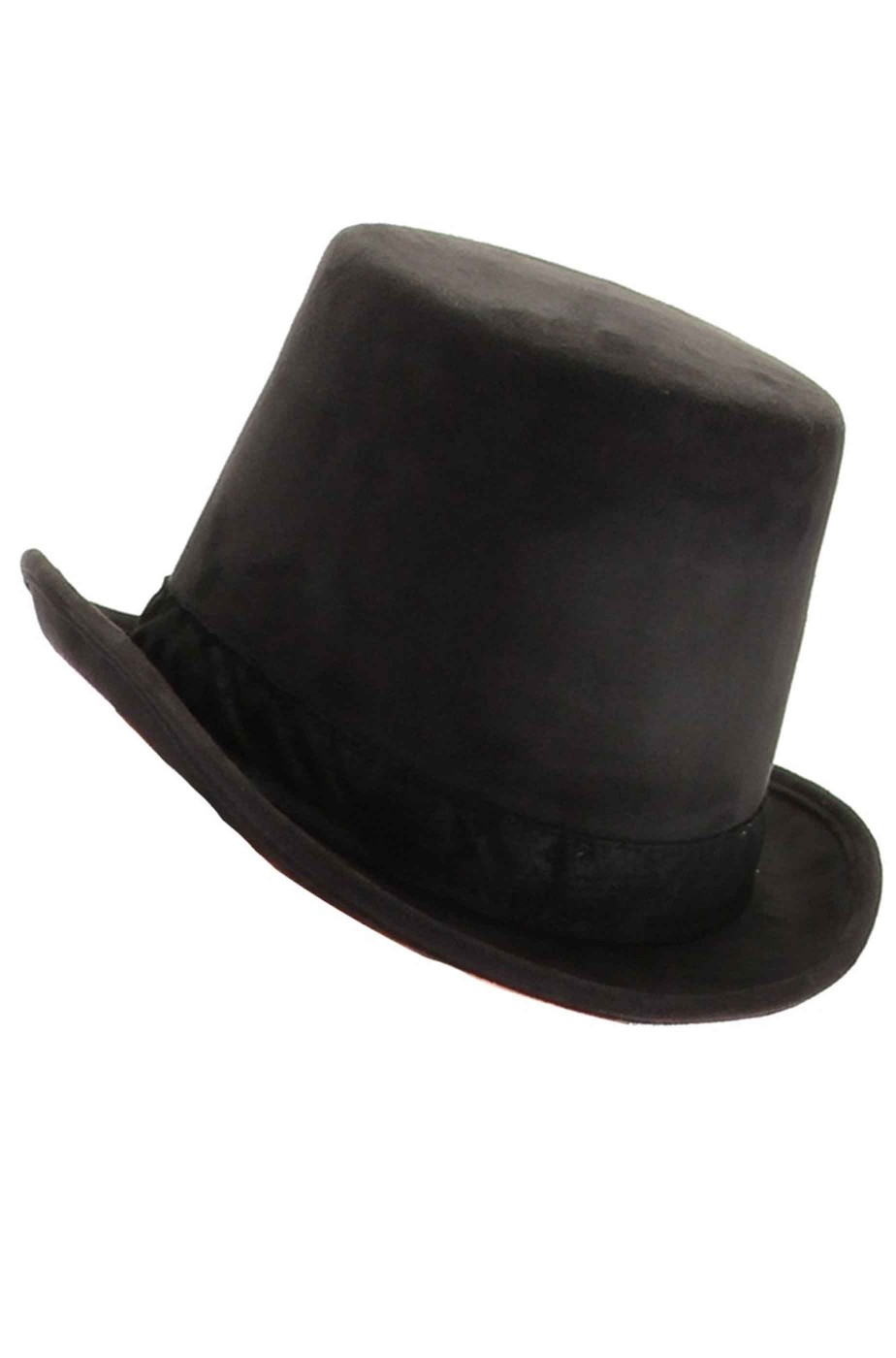Cappello Cilindro Steampunk in ecopelle scamosciata Nero Cappello Cilindro Steampunk in ecopelle scamosciata Nero