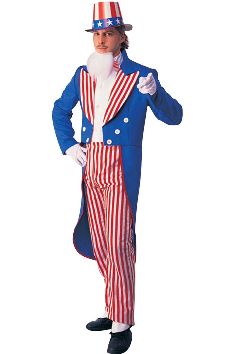 Vestito di Carnevale da uomo Lo Zio Sam americano molto bello
