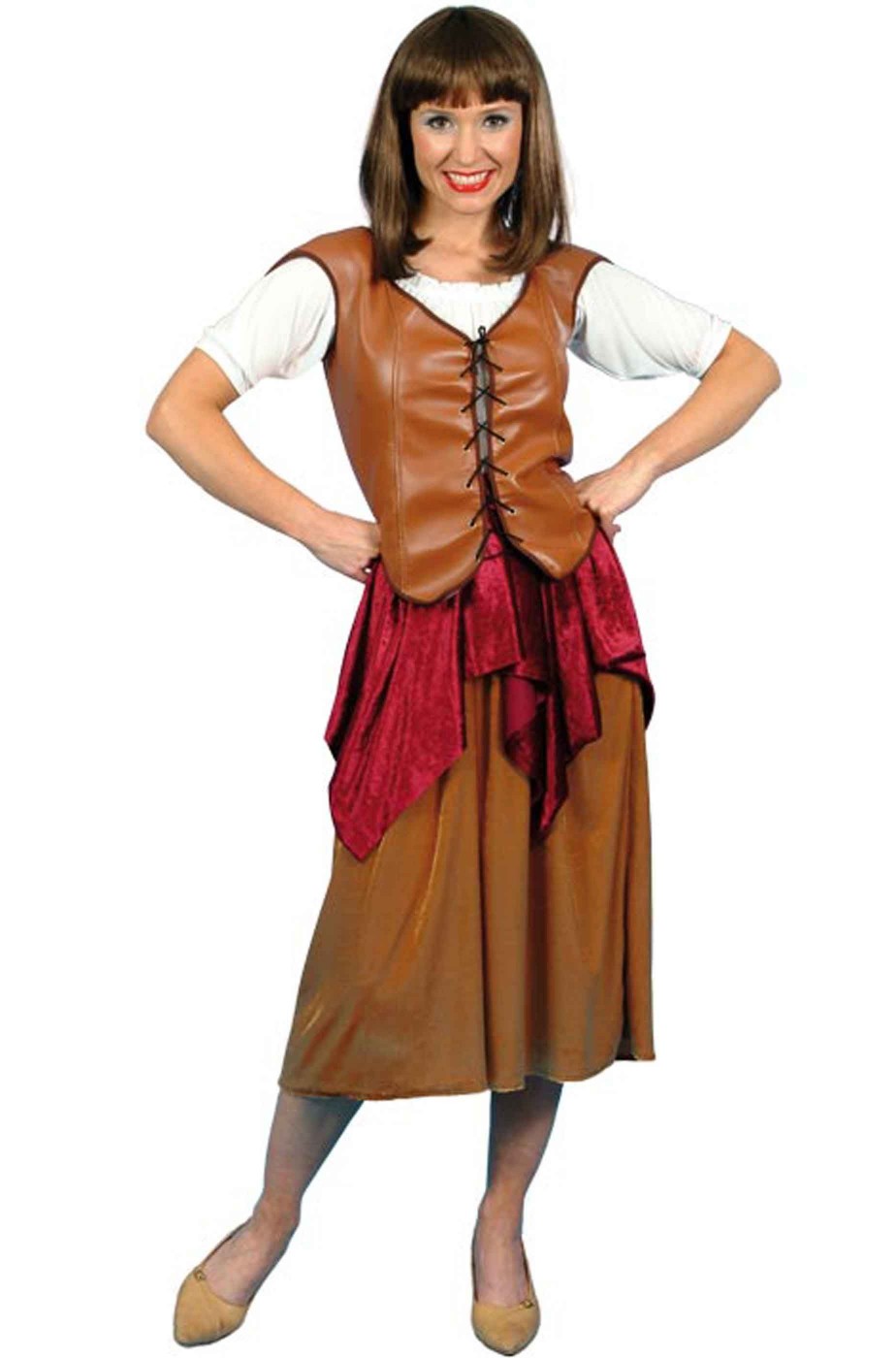 Costume donna pirata o zingara o popolana o locandiera 