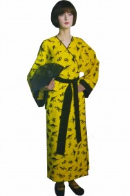 Costume da cinese adulta  giallo e nero