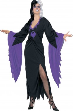 Vestito di Halloween da donna lungo Vampira mortisia
