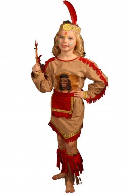 Costume carnevale Bambina Indiana