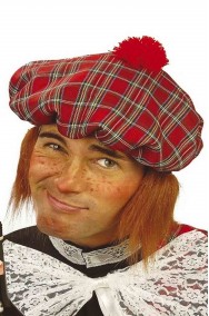 Cappello scozzese con capelli celtico