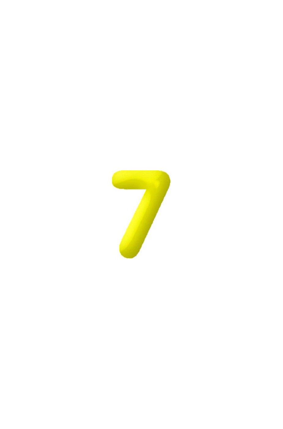 Numero gonfiabile n 6 per compleanno giallo