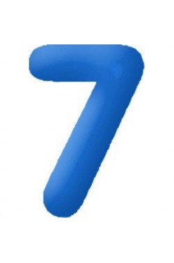Numero gonfiabile n 7 per compleanno blu