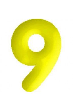 Numero gonfiabile n 7 per compleanno giallo