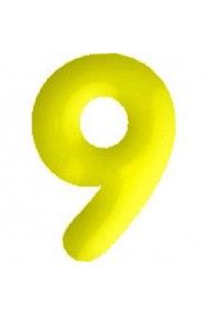 Numero gonfiabile n 7 per compleanno giallo