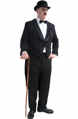 Costume frac uomo Charlie Chaplin Charlot o Penguin