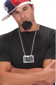 Collana pappone metallaro rapper disco con scritta Ultrax in metallo