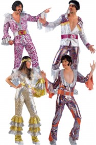 Gruppo di Costumi anni 70 Cugini di campagna Mamma Mia
