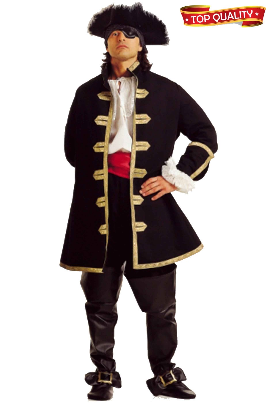 Costume pirata Barbanera teatrale