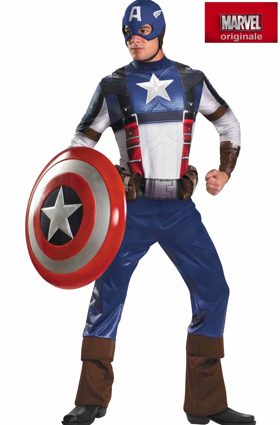 Costume Capitan America Adulto De Luxe CIVIL WAR