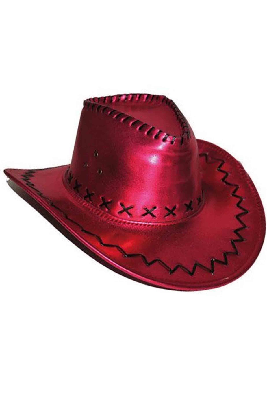 Cappello cowboy similpelle rosa Cappello cowboy similpelle rosa