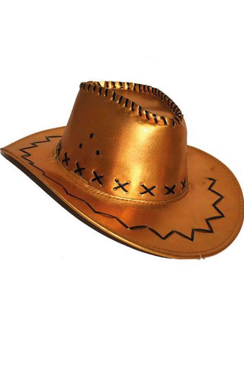 Cappello cowboy similpelle lame' Cappello cowboy similpelle lame'