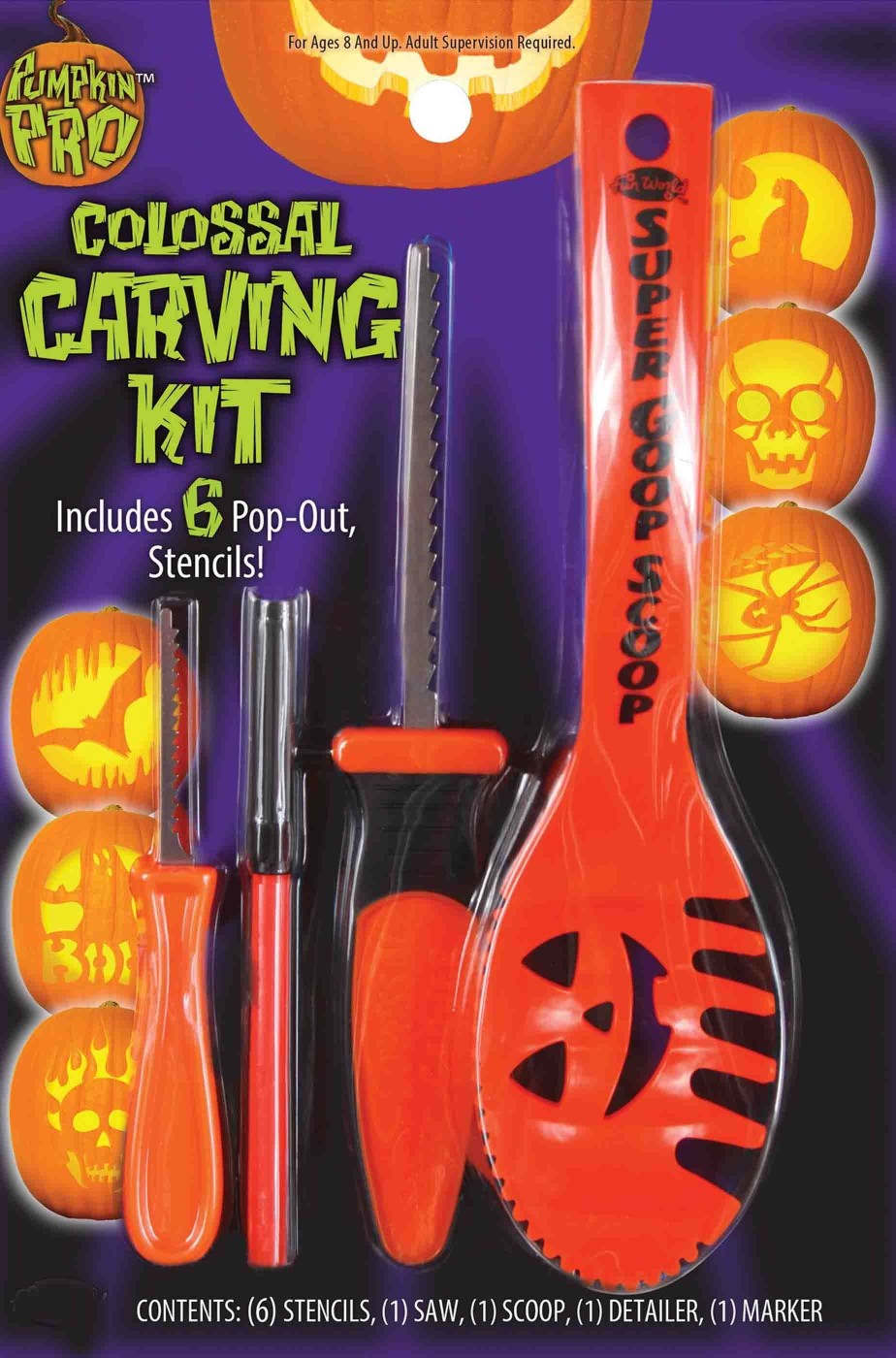 Set o kit di posate per intagliare la zucca ad Halloween Set o kit di posate per intagliare la zucca ad Halloween